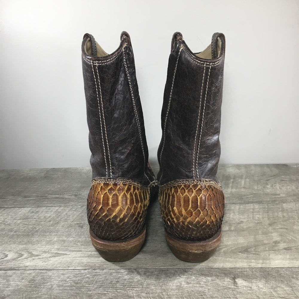 Rustico Cuadra Honey Python Snake Skin Leather Co… - image 8